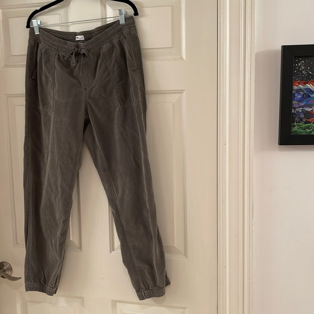 By Sonoma. Grey corduroy joggers. Size M.